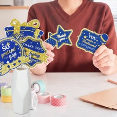 30 PCS We Appreciate You Decorations Navy Blue Gold Employee Centerpieces