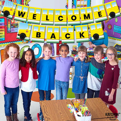 Welcome Back Banner Large, 10 Feet, No DIY | School Bus Welcome Sign | Welcome B