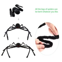 4ft Large Halloween Spider Haunted House Prop Indoor Outdoor Party Garden Decor