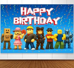 Video Game Birthday Decorations Happy Birthday Banner for Boys 6x4ft Pixel Ba…