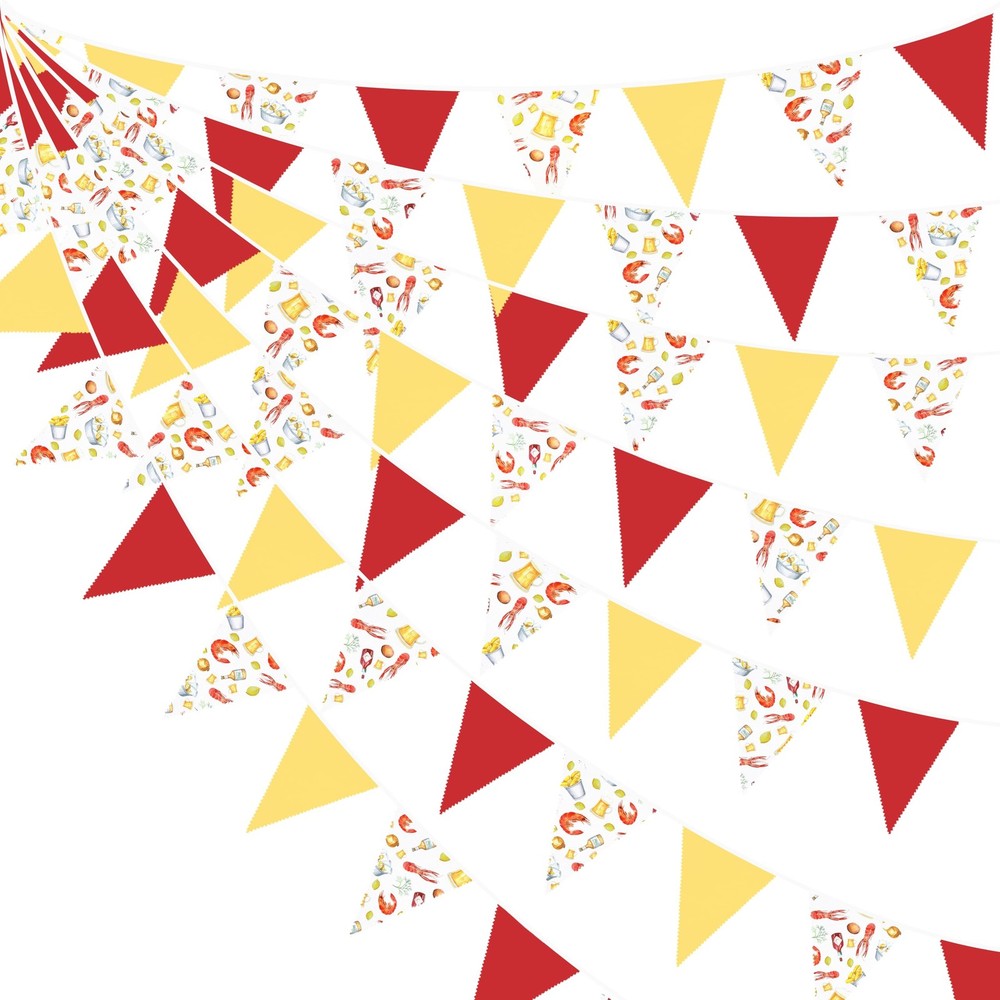 32Ft Crawfish Boil Party Decorations Red Yellow Beer