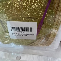 Glitter Gold Banner Decorations. Engagement.