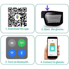 LED Programable Glasses / Party Glasses,