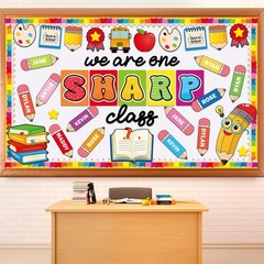 Back To School Bulletin Board Decoration We Are One Sharp Class Cutouts