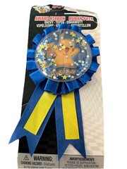Pokémon Award Ribbon Pikachu Birthday Party Supply Blue & Yellow