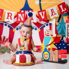 Plim Plim One Letter Sign Wood Table Centerpiece 1pcs Circus Clown Plim Plim The