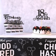 Birthday Decorations For Boys Includes Banner, Backdrop, Tablecloth, Latex 18th