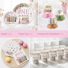 First Birthday «One for the Books/ First Chapter» Girls Birthday Party Decor NEW