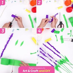 8 Crepe Paper Streamers Rolls, 656ft Pack of Unique 8 Rainbow Streamers Party…
