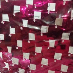 Shimmer Wall Backdrop HOT PINK 24 Square Piece Panels 6x4ft Photo Party Decor.
