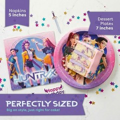 K-POP Demon Hunter Disposable Tableware (SET COMES WITH DESSERT PLATES ONLY)