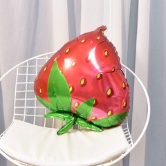HORUIUS Strawberry Balloons Fruit Strawberry Foil Mylar Balloons for Baby Sho…