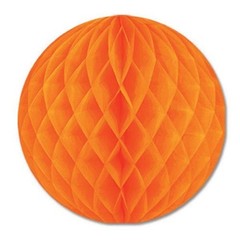 Beistle Orange Art-Tissue Ball – General Occasion | Party Supply | Decoration