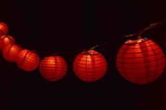 Quasimoon PaperLanternStore Decorative Paper Lantern – (10-Pack, 4-Inch, Red,…