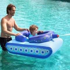 Inflatable Tank Pool Float Kids Water Gun Summer Swim Toy Battle Fun Durable 44I