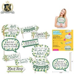 10-Piece Family Photo Booth Props Kit for Unforgettable Reunion Memories