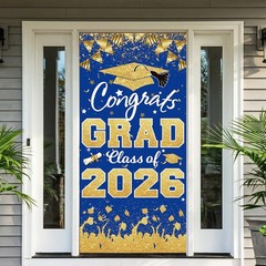 2026 Graduation Party Decorations – Blue Gold Congrats Grad Class of 2026 Ban…
