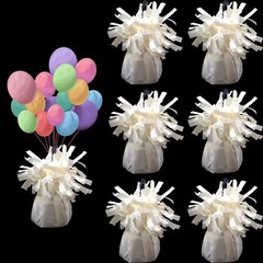 6 Pack Balloon Weights – 100g White Weights for Birthdays, Weddings, Parties