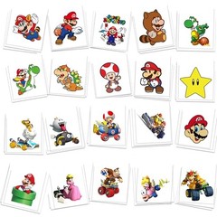 60 Pcs Cartoon Temporary Tattoos for Kids, Children’s Temporary Colorful B