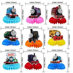 Thomas Train Honeycomb Centerpieces 3D Table Decorations Party Supplies
