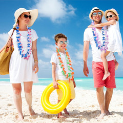 Hawaiian Leis Bulk 50 Pcs for Summer Beach Luau Party Decorations | 25 Colors, S