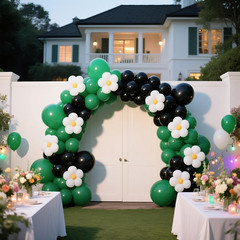 Black Balloons 145Pcs Different Sizes 5In 10In 12In 18In Shiny Metallic Black La