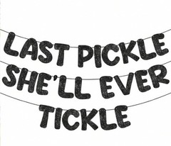 1Set,DIY String Funny Bachelor Banner Naughty » Last Pickle Shell Ever Tickle»