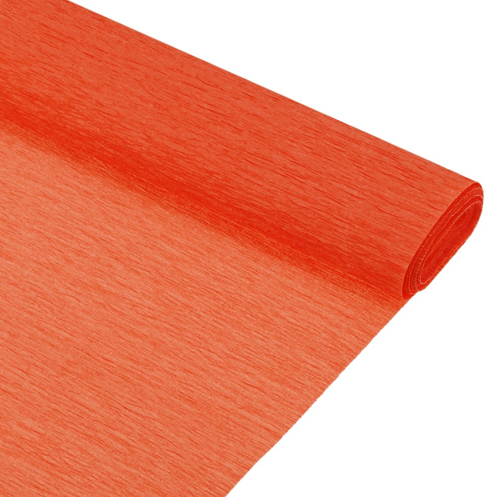 2 x Crepe Paper Roll 8.2ft Long 10 Inch Wide for Wedding Orange Red