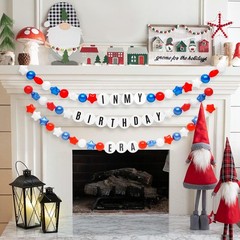 Heopeis Diy Giant Friendship Bracelet Birthday Garland Kit Letters Ball