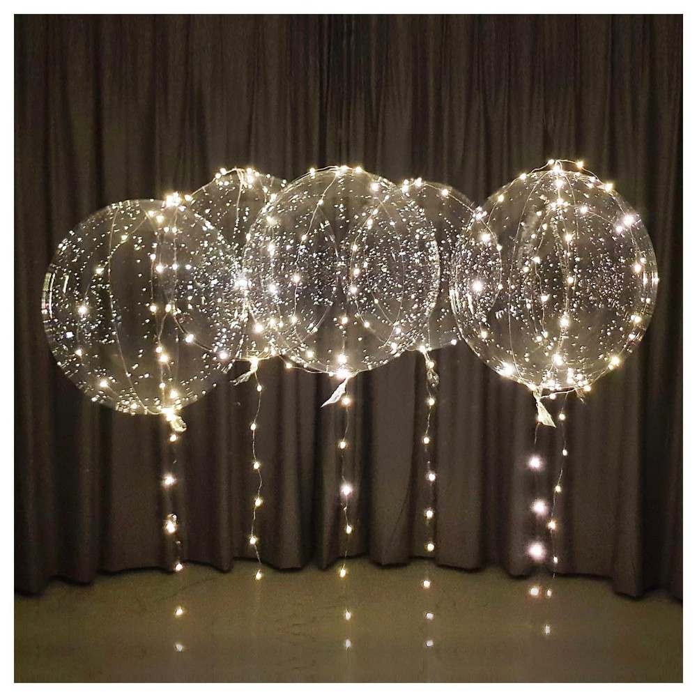 warm white led balloons with batteries, wedding proposal decorations clear tr…