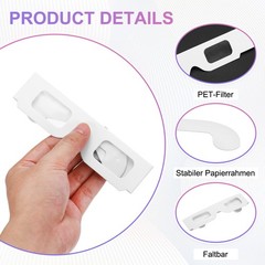 5 Pack 3D Diffraction Glasses Firework Diffraction Grating White