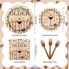Tiny Bit Older Birthday Party Disposable Tableware (Plates, Napkins, Forks)