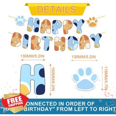 KFBlaiming Cartoon Birthday Banner Multicolor 9