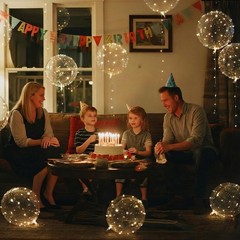 Light Up LED Balloons 12 Pack – 22″ Clear Bobo Balloons with 10ft Warm White …