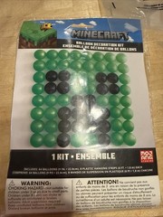 Minecraft Party Supples, , Ballon Wall, Tablecloth Balloon Set