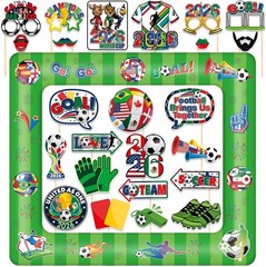 2026 World Cup Party Decorations Inflatable Soccer-Themed Birthday Party Phot…