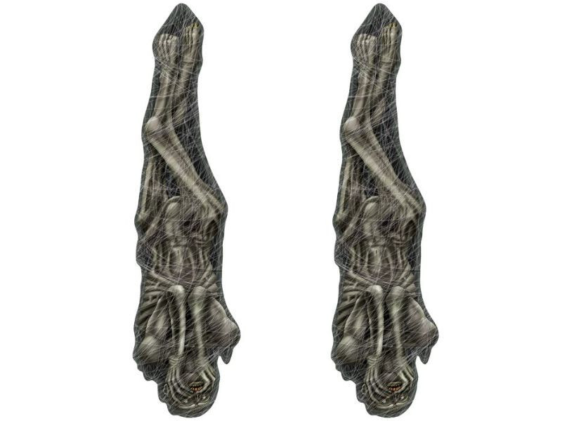 2 Jointed Cocoon Corpse Halloween Prop Decoration Haunted House Party 5′ x 10″