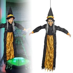 Halloween Decoration Witch Voice Control Props Ghost Haunted House Bar Toy JQ