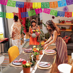 36 FT Cinco De Mayo Decorations, 2 Pack Mexican Party Banner, Plastic Fiesta Ban
