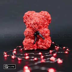 Red Heart Party Decorations Valentine Hanging Heart Strings Wire LED 30cm UK