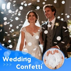 10000 PCS 1 Inch Round Paper Table Confetti Circles Wedding Decor 3.53oz White