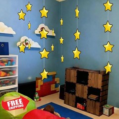 Epakh Gold Video Game Theme Birthday Party Decorations Hanging Banner