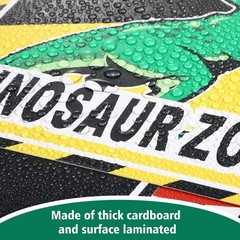 9 Pcs Jurassic Dinosaur Birthday Decorations Party Favors Wall Signs Kids