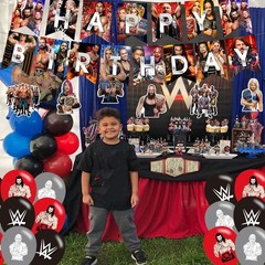 Wrestling Birthday Decorations,Wrestling Boxing Match Party Supplies Include …