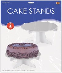 2 Piece Durable Cake Stands for Weddings Birthday Party Cupcake Holders Baby