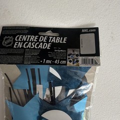 DesignWare NHL Hockey Table Decorating Kit Multicolor Paper Plastic Foil Party