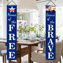 Durable Patriotic Decorations: 4 Set Weather-Resistant Banners for All Occasions