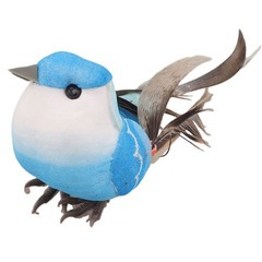 6pcs Fake Artificial Parrot Feathered Bird Budgie Garden Home Decoration Pack