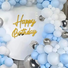 Acrylic Mirror Sticker Happy Birthday Wall Sign for Bedroom Background Party New