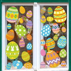 33 PCS Large Easter Decorations, 15.75 x 27.56 Inch 4 Sheets,